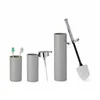 Bath Set Grey Plastic (8 Units)