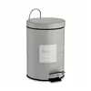 Pedal bin Beauty Products White Grey Steel Plastic 3 L (6 Units)