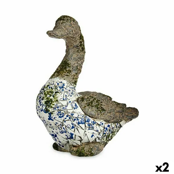 Decorative Garden Figure Duck Polyresin 17 x 42 x 40 cm (2 Units)