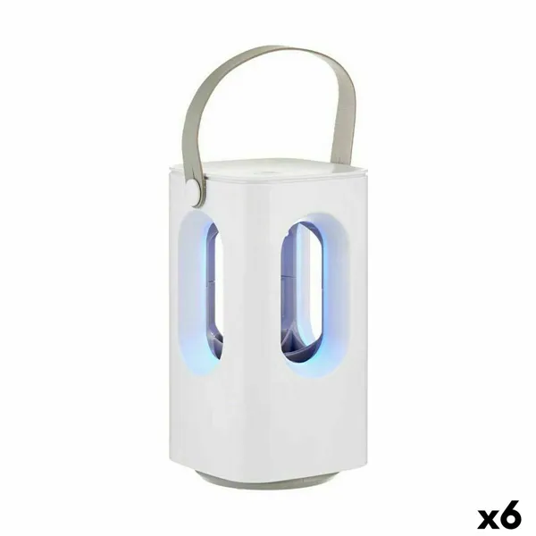 2-in-1 Rechargeable Mosquito Repellent Lamp with LED White ABS (6 Units)