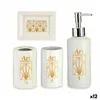 Bath Set White Golden Ceramic (12 Units)