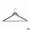 Set of Clothes Hangers Grey Wood (24 Units)