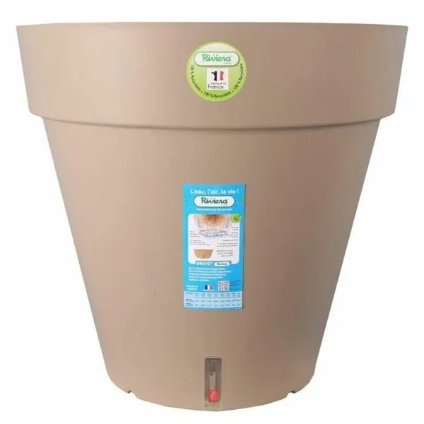 Plant pot Riviera Ø 60 cm Taupe polypropylene Circular Ball