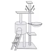 Multi-level cat house Springos PA1046 145 cm