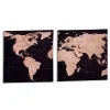 Canvas World Map 1,5 x 40 x 40 cm (16 Units)