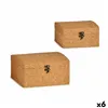 Set of Chests Cork MDF Wood (6 Units)