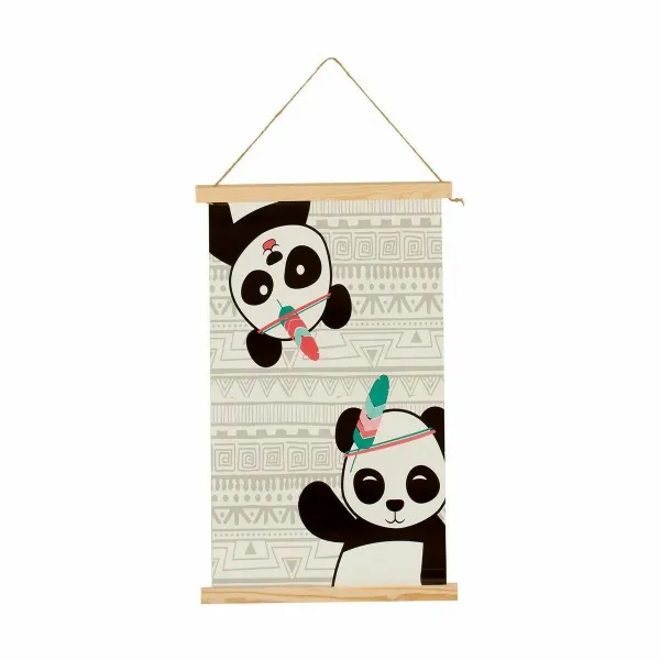 Wall Decoration Panda bear 1 x 54 x 33 cm (24 Units)