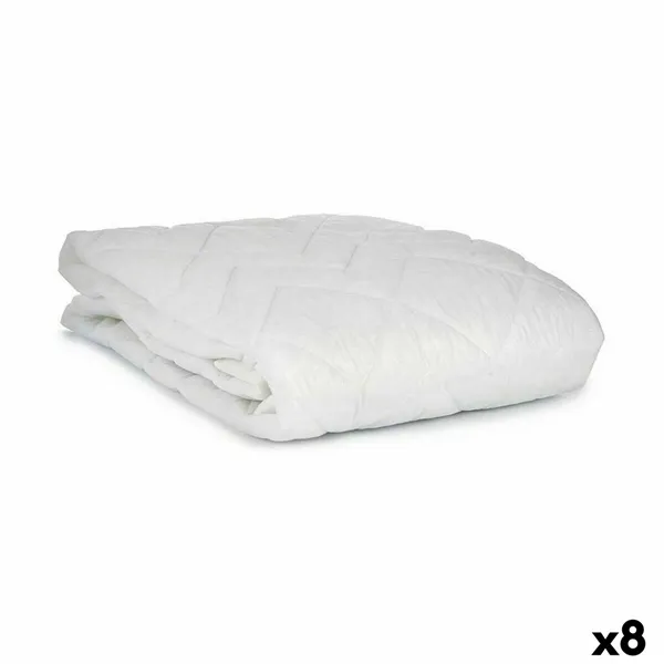 Mattress protector White 90 x 190 cm (8 Units)