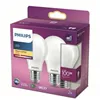 LED lamp Philips Equivalent 100 W E27 White D (2700 K) (2 Units)