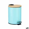 Rubbish bin Blue Metal Bamboo 3 L (4 Units)