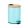 Rubbish bin Blue Metal Bamboo 3 L (4 Units)