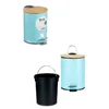 Rubbish bin Blue Metal Bamboo 3 L (4 Units)