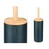 Toilet Brush Black Wood Resin 10,2 x 38 x 10,2 cm (4 Units)