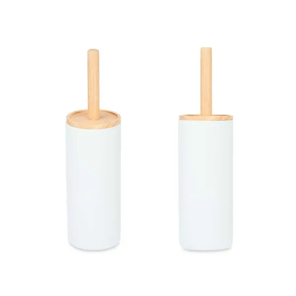 Toilet Brush White Wood Resin 10,2 x 38 x 10,2 cm (4 Units)