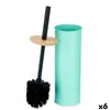 Toilet Brush Mint Metal Bamboo Plastic 9,5 X 27 X 9,5 cm (6 Units)