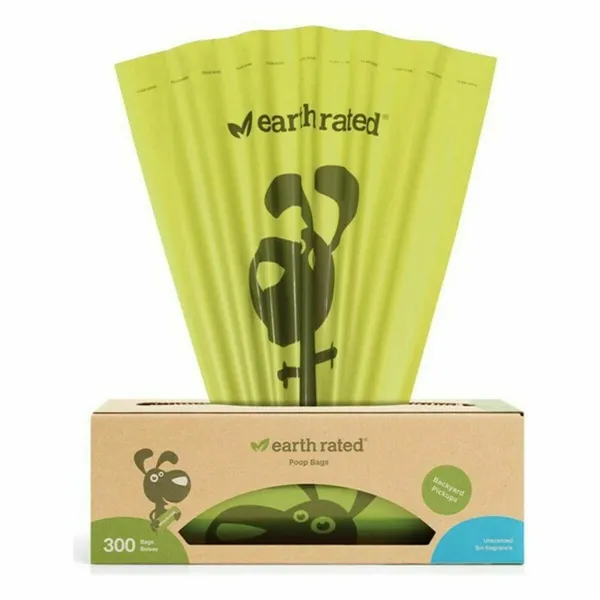 Pet Bag Dispenser Earth Rated UNSCENTBIO300 Paper Plastic (300 uds)