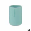 Toothbrush Holder Blue Resin 7,8 x 10,5 x 7,8 cm (6 Units)