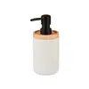 Soap Dispenser White Wood Resin Plastic (6 Units)