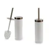 Toilet Brush White Silver Plastic 9,5 x 38,5 x 9,5 cm (6 Units)