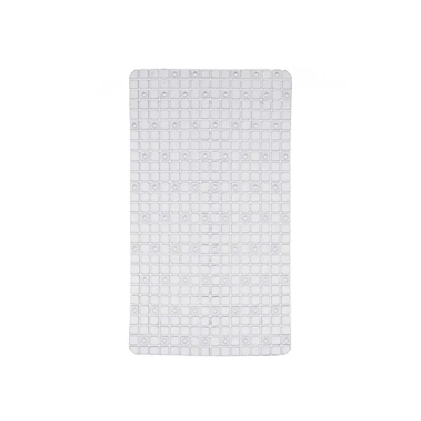 Non-slip Shower Mat Frames Transparent PVC 67,7 x 38,5 x 0,7 cm (6 Units)