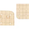 Non-slip Shower Mat Frames Beige PVC 67,7 x 38,5 x 0,7 cm (6 Units)