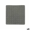 Non-slip Shower Mat Frames Grey PVC 50,3 x 50,3 x 0,7 cm (6 Units)