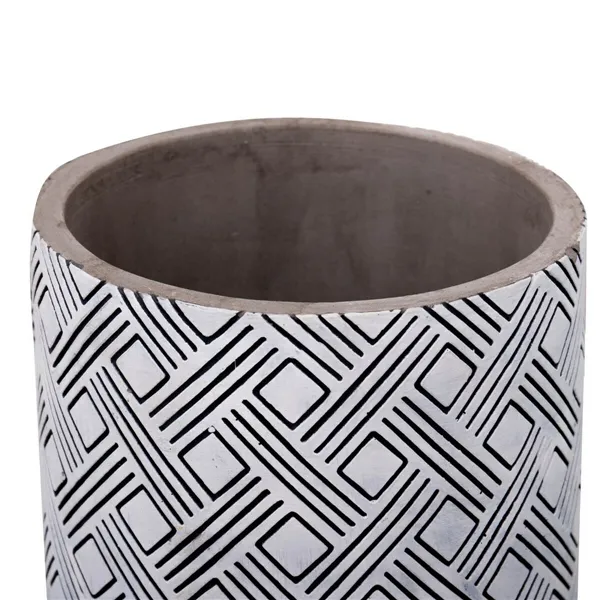 Set of Planters Fiore Cement Cylindrical 14 x 14 x 12 cm (4 Units)