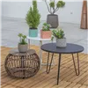 Set of Planters Fiore Cement Squared 14 x 14 x 12 cm (4 Units)