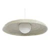 Ceiling Light DKD Home Decor White Natural Light brown Crystal 50 W 70 x 70 x 20 cm