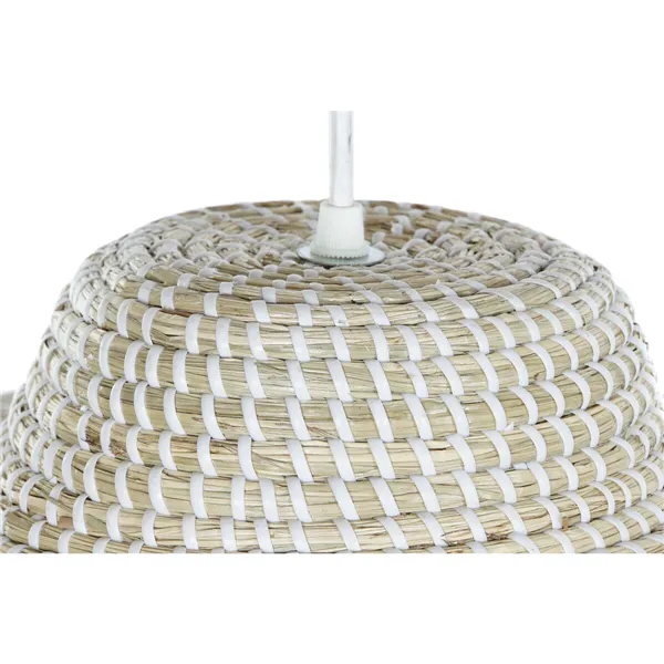 Ceiling Light DKD Home Decor White Natural Light brown Crystal 50 W 70 x 70 x 20 cm