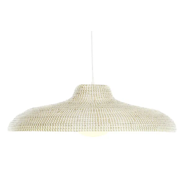 Ceiling Light DKD Home Decor White Natural Light brown Crystal 50 W 70 x 70 x 20 cm