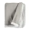 Blanket White Light grey 130 x 1 x 170 cm (6 Units)