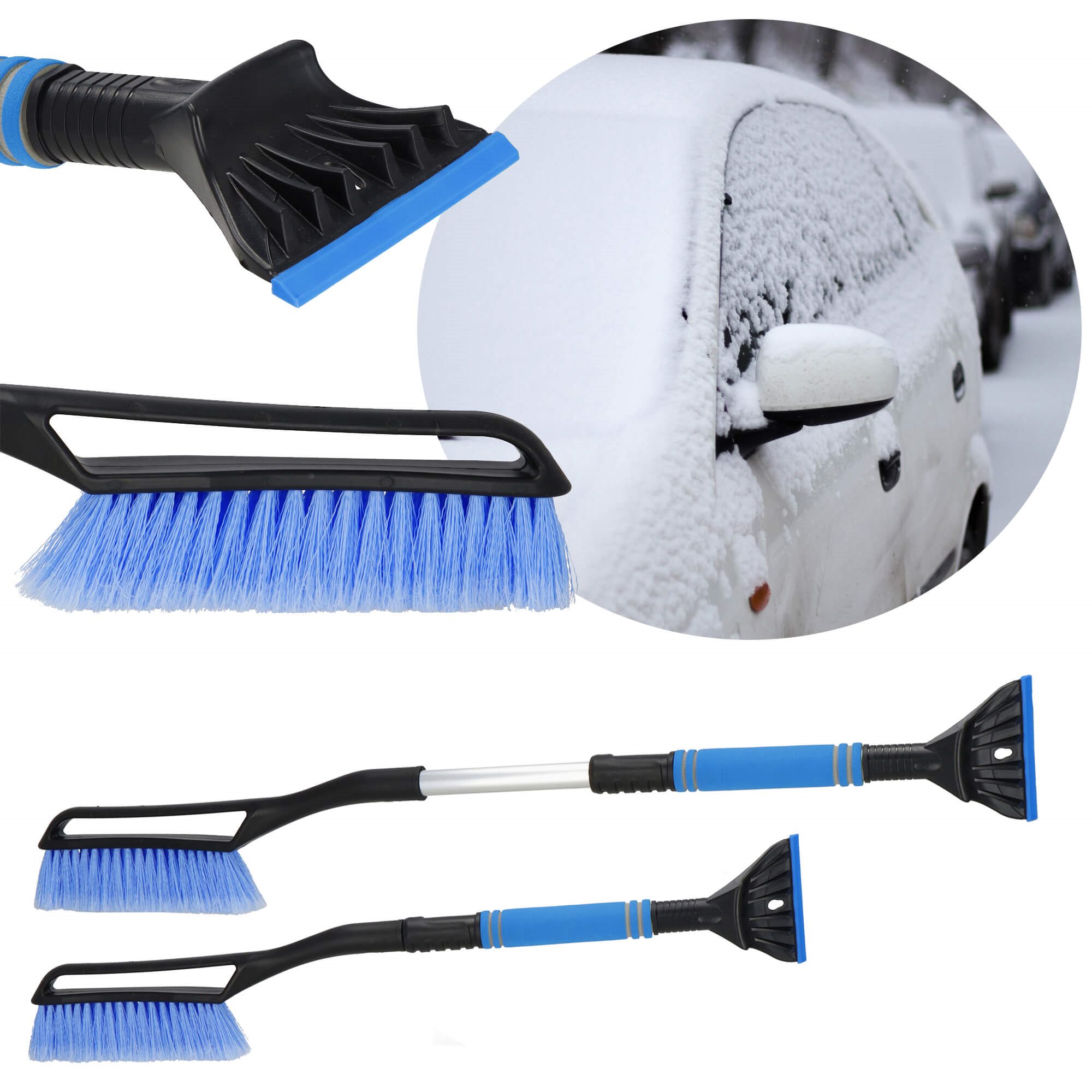 Telescopic scraper with brush Springos HA5247