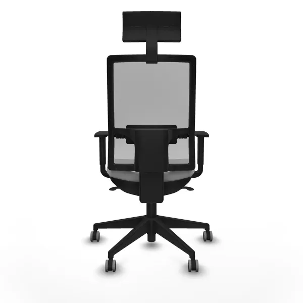 Office Chair with Headrest Piqueras y Crespo 1D066G1 Light grey
