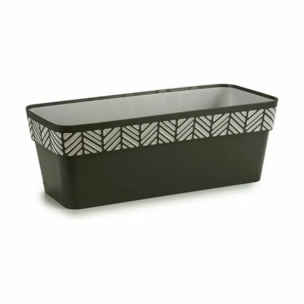 Self-watering planter Stefanplast Orfeo Anthracite Plastic 18 x 17 x 49,5 cm (12 Units)