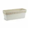 Self-watering planter Stefanplast Orfeo White Plastic 18,5 x 17 x 49,3 cm (12 Units)