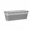 Self-watering planter Stefanplast Cloe Grey Plastic 49,5 x 17 x 19 cm (12 Units)