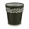 Self-watering flowerpot Stefanplast Cloe Anthracite Plastic 19 x 19 x 19 cm (12 Units)