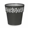 Self-watering flowerpot Stefanplast Gaia Anthracite Plastic 15 x 15 x 15 cm (12 Units)