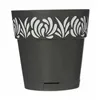 Self-watering flowerpot Stefanplast Gaia Anthracite Plastic 15 x 15 x 15 cm (12 Units)