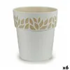 Self-watering flowerpot Stefanplast Cloe White Plastic 29 x 29 x 29 cm (6 Units)