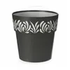 Self-watering flowerpot Stefanplast Gaia Anthracite Plastic 19 x 19 x 19 cm (12 Units)