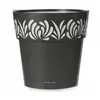 Self-watering flowerpot Stefanplast Gaia Anthracite Plastic 19 x 19 x 19 cm (12 Units)