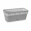 Self-watering planter Stefanplast Gaia Grey Plastic 13,3 x 12,3 x 29,3 cm (12 Units)