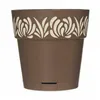 Self-watering flowerpot Stefanplast Gaia Brown Plastic 15 x 15 x 15 cm (12 Units)