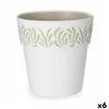 Self-watering flowerpot Stefanplast Gaia White Plastic 29 x 29 x 29 cm (6 Units)