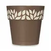 Self-watering flowerpot Stefanplast Cloe Brown Plastic 15 x 15 x 15 cm (12 Units)