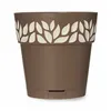 Self-watering flowerpot Stefanplast Cloe Brown Plastic 15 x 15 x 15 cm (12 Units)