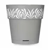 Self-watering flowerpot Stefanplast Gaia Grey Plastic 19 x 19 x 19 cm (12 Units)