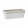 Self-watering planter Stefanplast Gaia White Plastic 49,5 x 17 x 19 cm (12 Units)